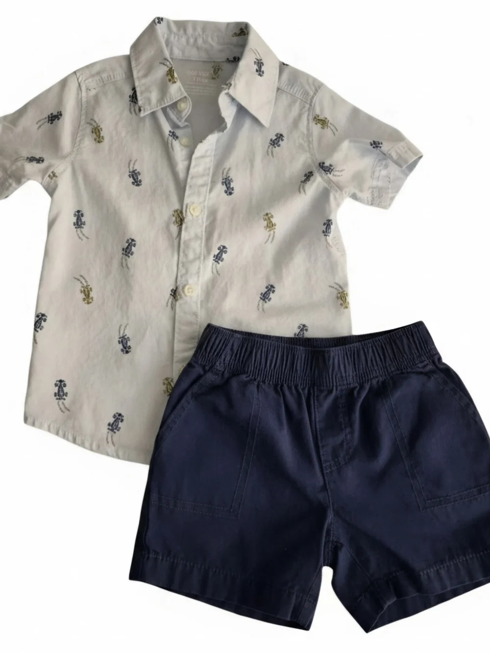Carter's Race Car Print Shirt And Short Set 18 Months